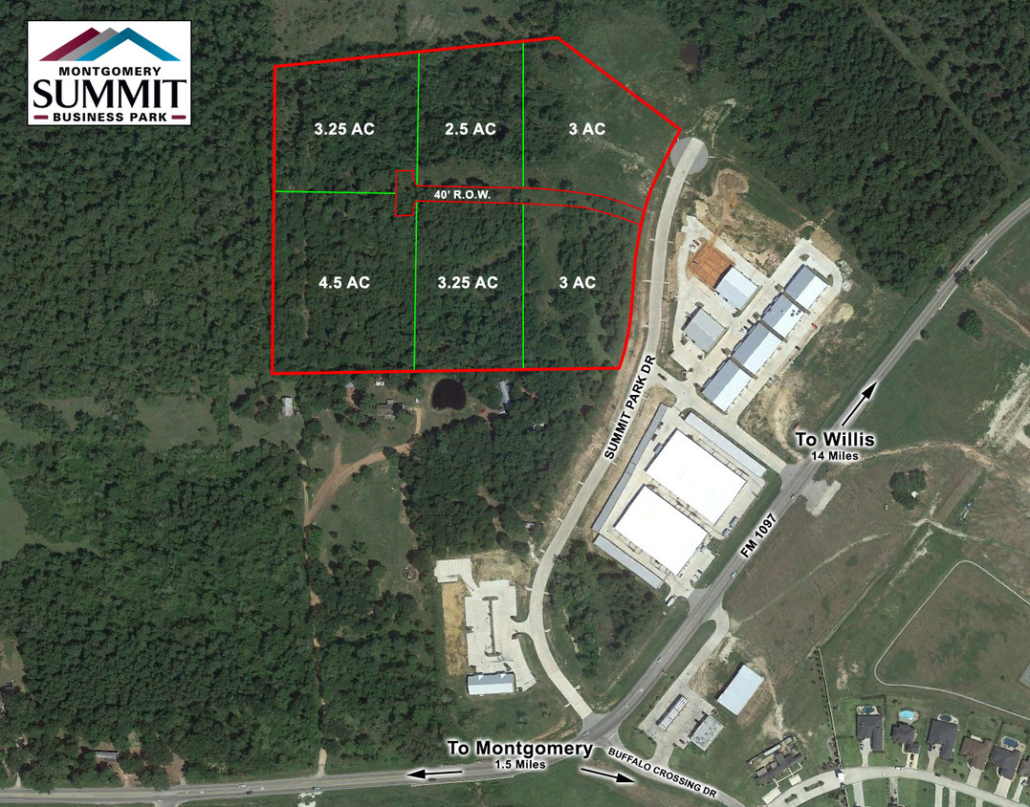 Land for Sale Montgomery Summit Business Park